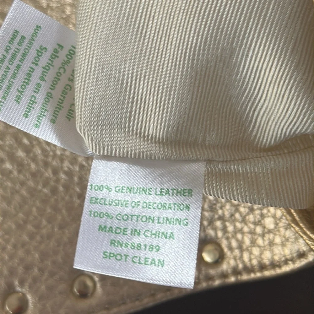 Lilly Pulitzer Gold Clutch with Pearl Accents NWOT - Picture 8 of 9